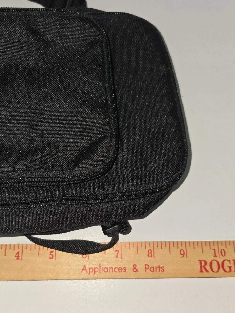 Carhartt Black Compact Messenger Crossbody with Yellow Logo Rain Defender